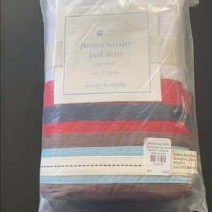 Pottery Barn Kids Junior Varsity Crib Bed Skirt